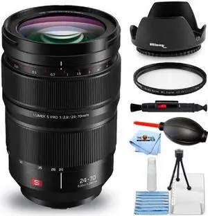 Panasonic Lumix S PRO 24-70mm f/2.8 Lens S-E2470 - 7PC Accessory Bundle