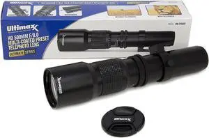 ULTIMAXX High Power Definition Multi-coated 500mm f/8 Preset Telephoto Lens