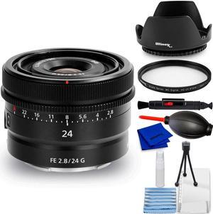 Sony FE 24mm f/2.8 G Lens SEL24F28G - 7PC Accessory Bundle