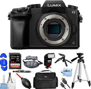 Panasonic Lumix DMC-G7 Mirrorless Camera - 12PC Accessory Bundle