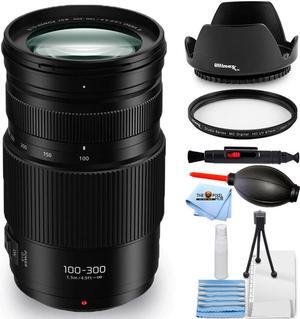 Panasonic Lumix G Vario 100-300mm f/4-5.6 II POWER O.I.S Lens - UV Filter Bundle