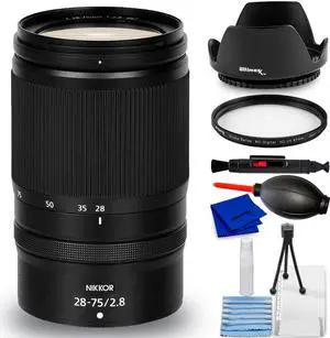Nikon NIKKOR Z 28-75mm f/2.8 Lens 20107 - 7PC Accessory Bundle