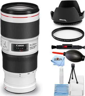 Canon EF 70-200mm f/4L IS II USM Lens 2309C002 - Essential UV Filter Bundle