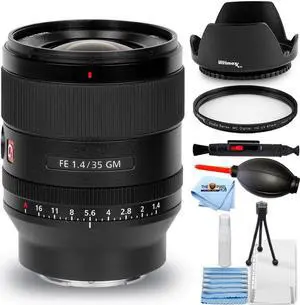 Sony FE 35mm f/1.4 GM Lens SEL35F14GM - 7PC Accessory Bundle