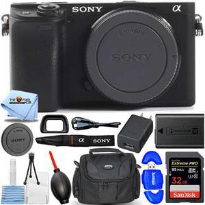 Sony Alpha a6400 Mirrorless Digital Camera (Body Only) - 7PC Accessory Bundle