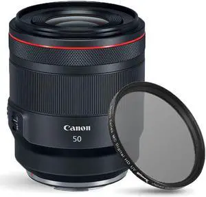 Canon RF 50mm f/1.2L USM Lens 2959C002 + UV Ultraviolet Filter Bundle