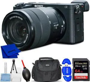Sony a6700 Mirrorless Camera with 18-135mm Lens ILCE-6700M/B - 7PC Accessory Kit