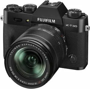 FUJIFILM X-T30 II Mirrorless Camera and 18-55mm R LM OIS Lens (Black) - 16759677