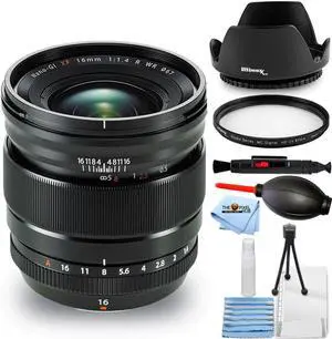 FUJIFILM XF 16mm f/1.4 R WR Lens 16463670 - Essential UV Filter Bundle