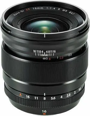 FUJIFILM XF 16mm f/1.4 R WR Lens 16463670 + Lens Pouch + Filter Kit Bundle