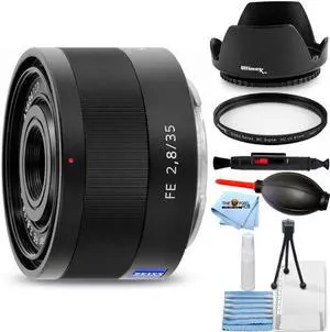 Sony Sonnar T FE 35mm f/2.8 ZA Lens SEL35F28Z - Essential UV Filter Bundle