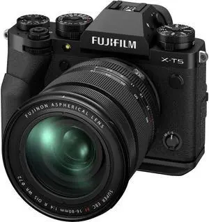 FUJIFILM X-T5 Mirrorless Camera with 16-80mm Lens (Black) - 16782636