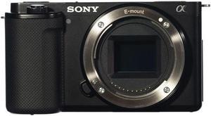 Sony ZV-E10 Mirrorless Camera (Body, Black) ILCZV-E10/B + 64GB + Flash Bundle