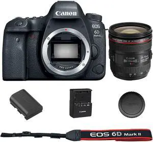 Canon EOS 6D Mark II DSLR Camera with EF 24-70mm f/4L IS USM Lens - 1897C002 Canon EOS 6D Mark II DSLR Camera with EF 24-70mm f/4L IS USM Lens - 1897C002