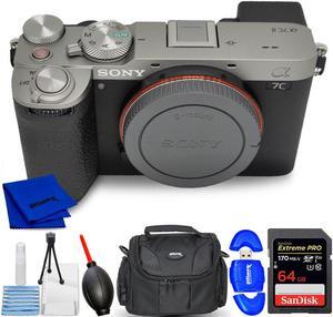 Sony a7C II Mirrorless Camera (Silver) ILCE-7CM2/S - 7PC Accessory Bundle
