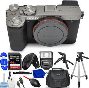 Sony a7C II Mirrorless Camera (Silver) ILCE-7CM2/S - 12PC Accessory Bundle
