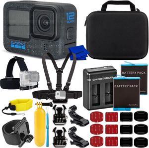 GoPro Hero12 Hero 12 Black  All You Need Kit Includes 2 Extra Batteries  More