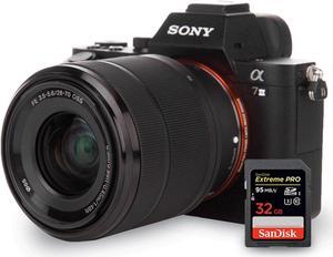 Sony Alpha a7 III Mirrorless Digital Camera with 28-70mm + Extreme Pro 32GB