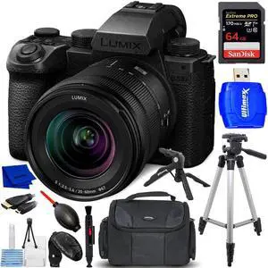Panasonic Lumix S5 IIX Mirrorless Camera and S 20-60mm Lens - 12PC Bundle