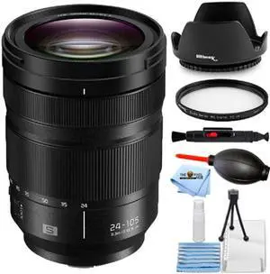 Panasonic Lumix S 24-105mm f/4 Macro O.I.S. Lens Essential Bundle - White Box