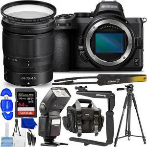 Nikon Z5 Mirrorless Camera with 24-70mm f/4 Lens Kit - 12PC Accessory Bundle (International Version)