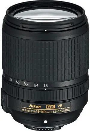 Nikon AF-S DX NIKKOR 18-140mm f/3.5-5.6G ED VR Lens STARTER BUNDLE White Box