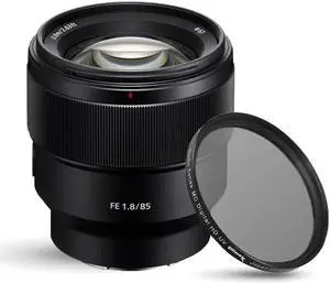 Sony FE 85mm f/1.8 Lens SEL85F18 + 67mm UV Ultraviolet Filter