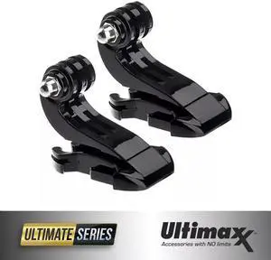 ULTIMAXX Vertical Surface J-Hook Buckle 2 Pack for GoPro HERO9 8 7 6 5 4 3 3+