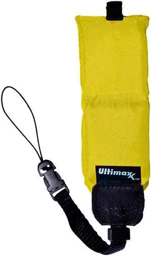 Yellow Floating Floaty Foam Camera Strap for Nikon Coolpix AW100 Action Camera