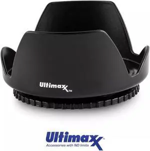 ULTIMAXX Polaroid Tulip Camera Threaded Lens Hood 62mm (Prevents Lens Flare)