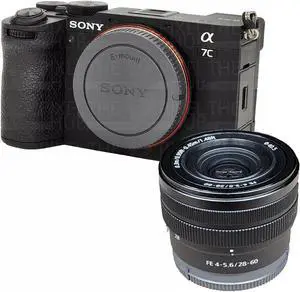 Sony a7C II Mirrorless Camera with 28-60mm Lens (Black) - ILCE-7CM2L/B