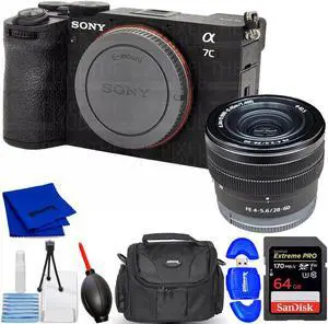 Sony a7C II Mirrorless Camera with 28-60mm Lens (Black) - ILCE-7CM2L/B