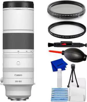 Canon RF 200-800mm f/6.3-9 IS USM Lens (Canon RF) 6263C002 - 7PC Accessory Kit