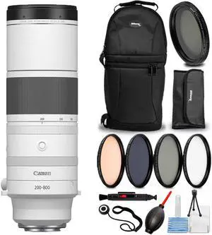 Canon RF 200-800mm f/6.3-9 IS USM Lens (Canon RF) 6263C002 - 8PC Accessory Kit