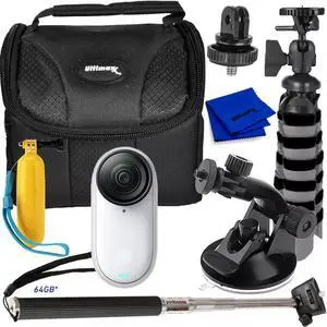 Insta360 GO 3S Standalone Action Camera (64GB, Arctic White) - 8PC Bundle