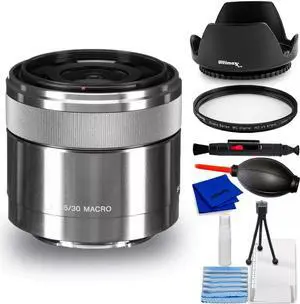 Sony E 30mm f/3.5 Macro Lens SEL30M35 - 7PC Accessory Bundle Sony E 30mm f/3.5 Macro Lens SEL30M35 - 7PC Accessory Bundle