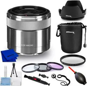 Sony E 30mm f/3.5 Macro Lens SEL30M35 - 10PC Accessory Bundle Sony E 30mm f/3.5 Macro Lens SEL30M35 - 10PC Accessory Bundle