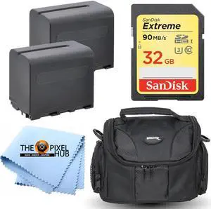 Battery Accessory Bundle Kit for Sony MC2500, FDR-AX1, a6400, a7 III, a7R III IV