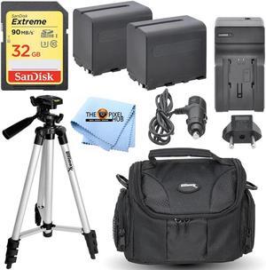 Accessory Bundle for Sony MC2500, FDR-AX1, a6400, a7 III, a7R III IV, NX100, a77