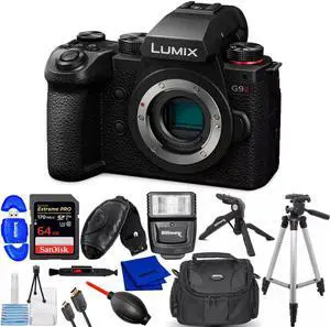 Panasonic Lumix G9 II Mirrorless Camera (Body) DC-G9M2BODY - 12PC Accessory Kit