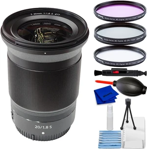 Nikon NIKKOR Z 20mm f/1.8 S Lens 20093 - 7PC Accessory Bundle Nikon NIKKOR Z 20mm f/1.8 S Lens 20093 - 7PC Accessory Bundle