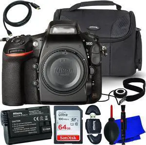 Nikon D810 DSLR Camera (Body Only) 1542 - 10PC 64GB Accessory Bundle