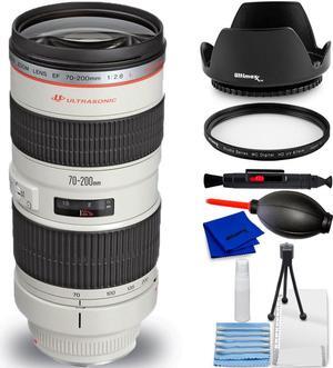 Canon EF 70-200mm f/2.8L USM Telephoto Zoom Lens 2569A004 - 7PC Accessory Bundle