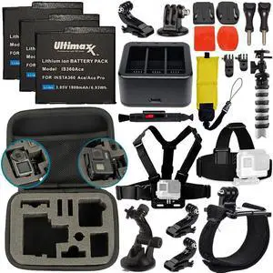 24PC Accessory Bundle for Insta360 ACE 8K Pro Action Camera