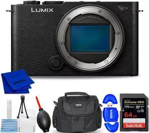 Panasonic Lumix S9 Mirrorless Camera (Body, Jet Black) DC-S9BODYK - 7PC Bundle