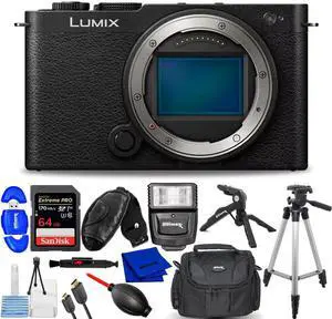 Panasonic Lumix S9 Mirrorless Camera (Body, Jet Black) DC-S9BODYK - 12PC Bundle