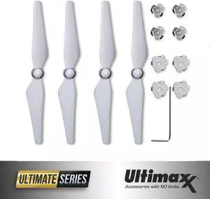 2 Pairs White 9450 9" Self-Tightening Propeller for DJI Phantom 4
