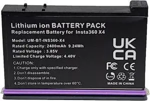 Ultimaxx Replacement Battery for Insta360 X4