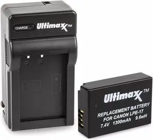 LP-E17 Battery and Charger for Canon EOS Rebel M6 M5 M3 T7i T6i T6s 750D SL2 SL3