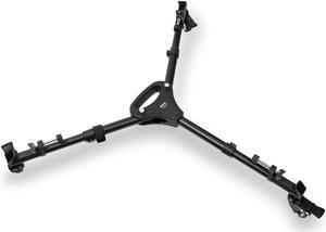 ULTIMAXX Professional Camera Tripod Dolly Folding Heavy Duty Wheels